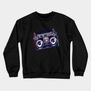 Music Tape Glitch Crewneck Sweatshirt